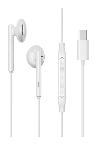 Joyroom سماعات أذن سلكية من سلسلة JR-EC05 TYPE-C نصف داخلية - بيضاء