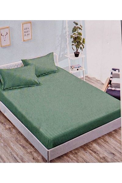 Pucioasa Double Bed Linen, Damask, 6 Pieces, Fitted Sheet 230x250 Cm