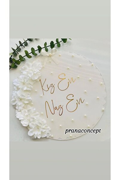 shop Kız Evi Naz Evi Yazılı Pleksi Kapı Süsü
