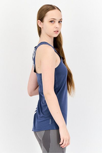 adidas Women Sportswear Fit Sleeveless Running Vest, Teal Blue