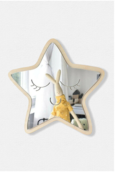 eslazerkesim Uykucu Yıldız Figürlü Dekoratif Pleksi Ayna