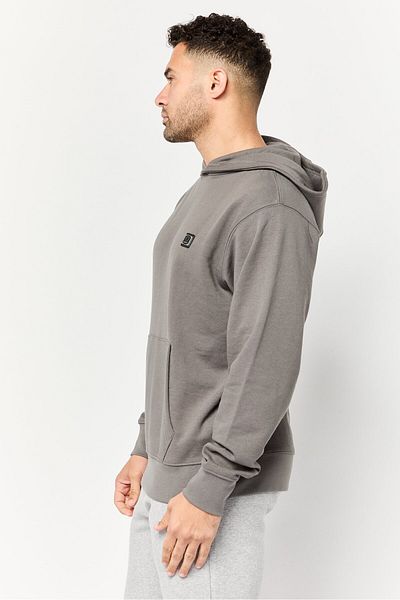 883 Police Men Long Sleeves Brand Logo Hoodie, Grey