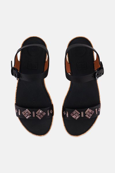 Fitflop Women Bon 2 Adjustable Buckle Sandals, Black