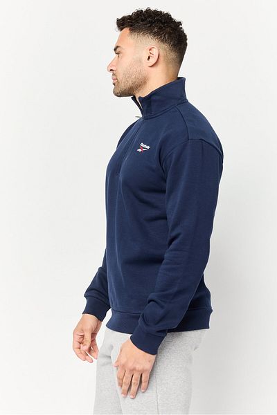 Reebok Men Sportswear Fit Long Sleeve Outdoor Sweatshirt, Navy