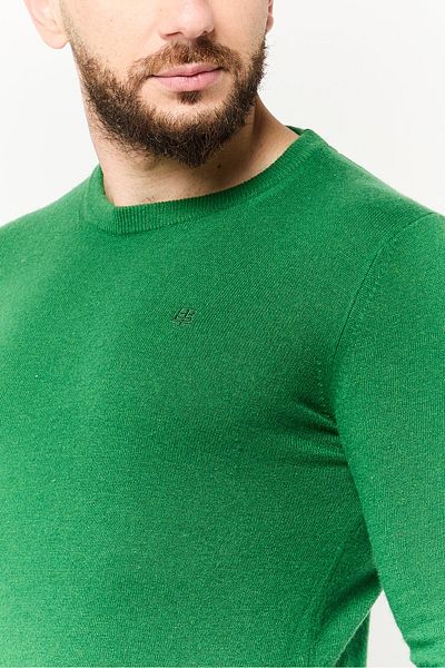 Harmont & Blaine Jeans Men Crew Neck Embroidered Logo Sweater, Green