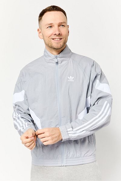 adidas Men Sportswear Fit Long Sleeves Outdoor Jacket, Grey