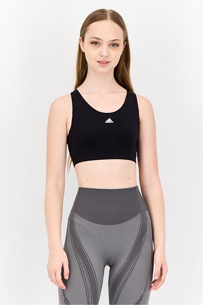 adidas Women Lightly Padded Training Sports Bra, Black