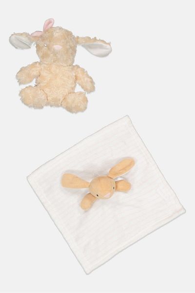 Snuggle Tots Baby Bunny Plush Toy And Comforter Set