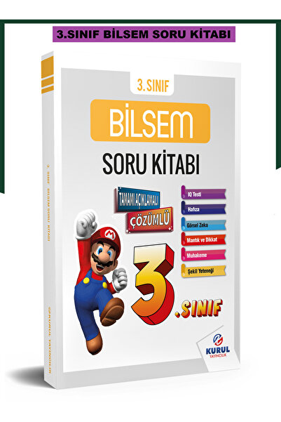 Kurul Yayıncılık 2026 3.sınıf Bilsem Hazırlık Çözümlü Soru Kitabı