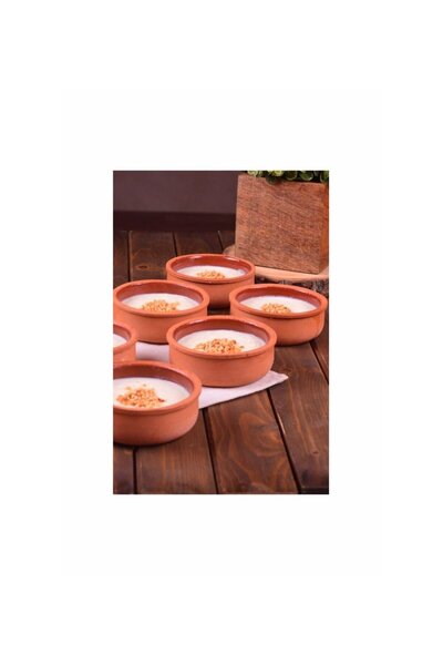 Genel Markalar 6'lı Toprak Güveç Kase Toprak Güveç Seti Fırın Sütlaç Kase Paris Güveç Kabı Fma04135