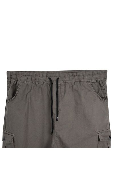 marufshop Ανδρικό παντελόνι Gabardine Plus Size με τσέπη Cargo Κατάλληλο για 100 κιλά - 180 κιλά Soil
