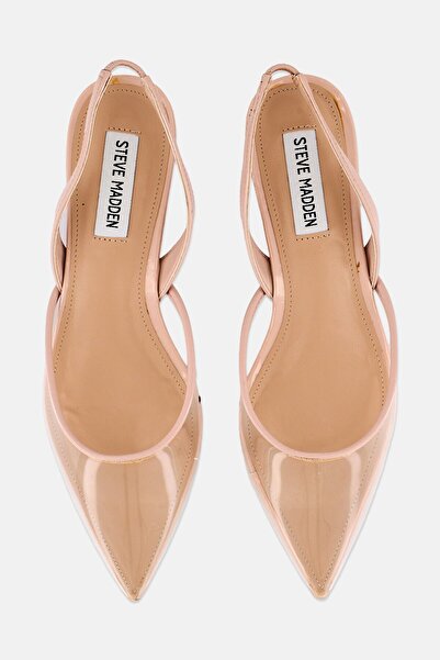 Steve Madden Women Josey-V Slingback Flats, Peach
