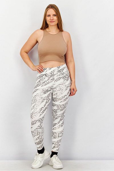 Puma Women Textured Leggings, White And Silver