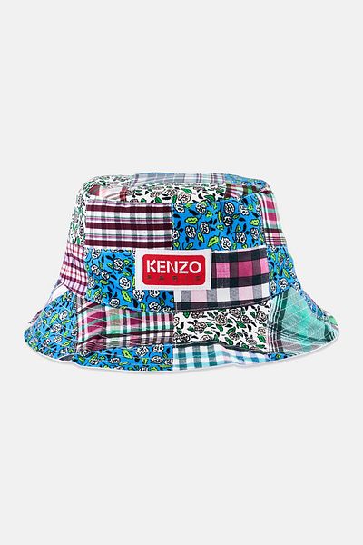 Kenzo Men Allover Print Reversible Bucket Hat, Multicolor