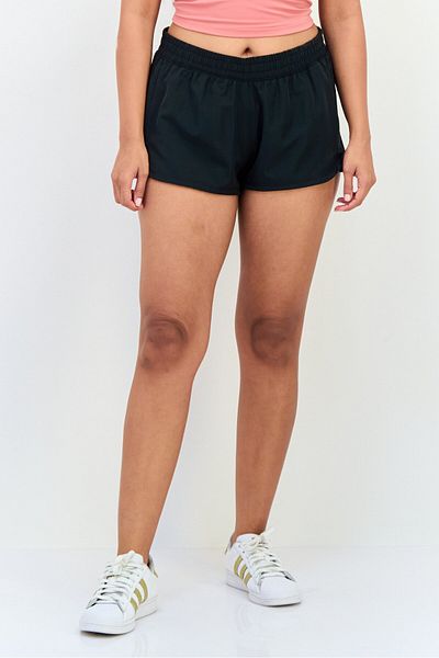 adidas Women Sportswear Fit Drawstring Training Shorts, Black