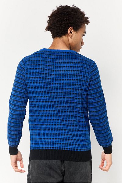 Harmont & Blaine Jeans Men Crew Neck Textured Sweater, Multicolor