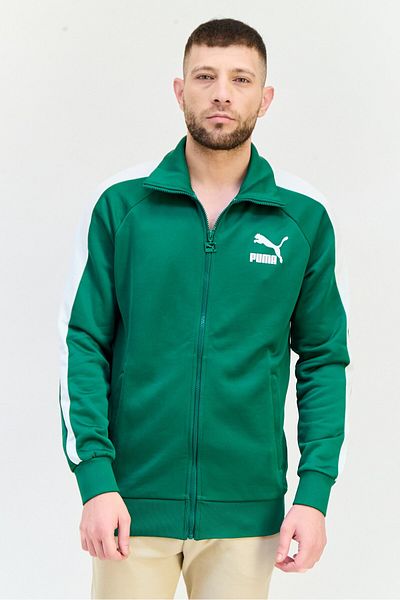 Puma Men Sportswear Fit Long Sleeve Outdoor Jacket, Green