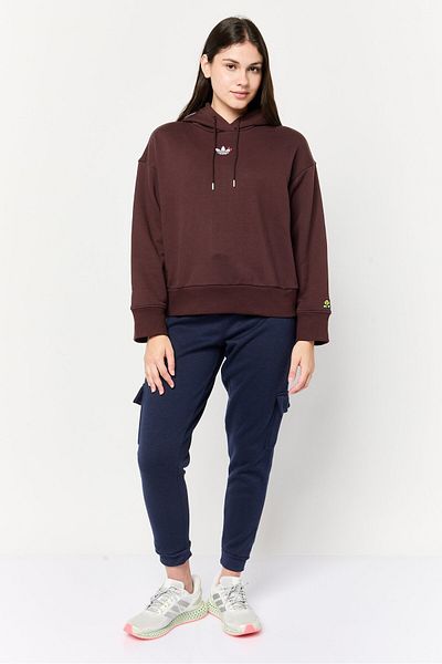 adidas Women Sportswear Fit Long Sleeve Outdoor Sweatshirts, Brown