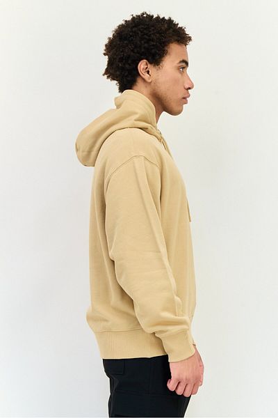 Esprit Men Long Sleeves Graphic Print Hoodie, Beige