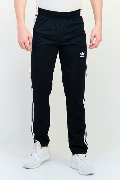 adidas Men Regular Fit Embroidered Training Track Pants, Black