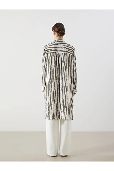 LC Waikiki Lcw Grace Khaki Print Women's Shirt Tunic