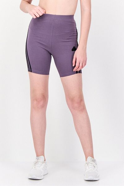 adidas Women Tight Fit High Rise Training Bike Shorts, Dark Purple