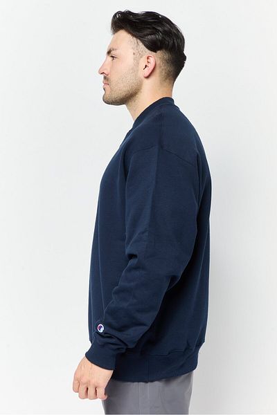 Champion Men Sportswear Fit Long Sleeve Outdoor Sweatshirts, Navy Blue