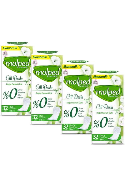 Molped Pure&Soft Daily Pad 32X4 (128Pcs)