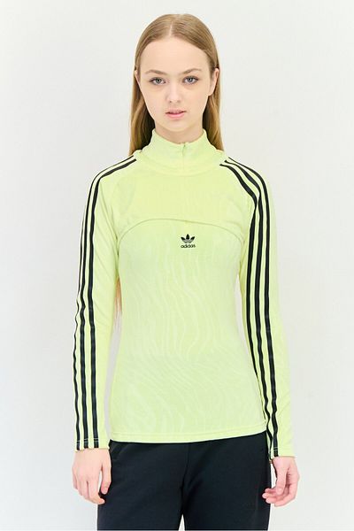 adidas Women Sportswear Fit Long Sleeve Outdoor Sweatshirt With Top, Yellow