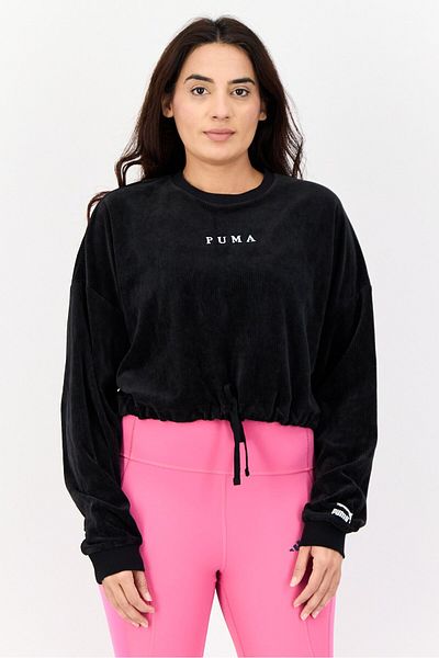 Puma Women Sportswear Fit Long Sleeve Outdoor Sweatshirts, Black