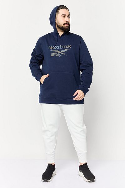 Reebok Men Sportswear Fit Long Sleeve Outdoor Sweatshirt, Navy