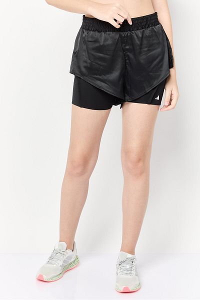 adidas Women Brand Logo 2 In 1 Outdoor Shorts, Black