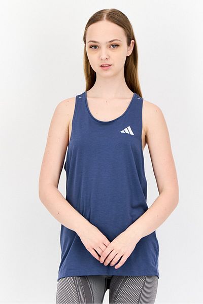 adidas Women Sportswear Fit Sleeveless Running Vest, Teal Blue