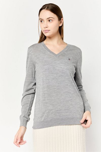 Harmont & Blaine Sport Women Sportswear Fit Long Sleeve Outdoor Sweater, Grey