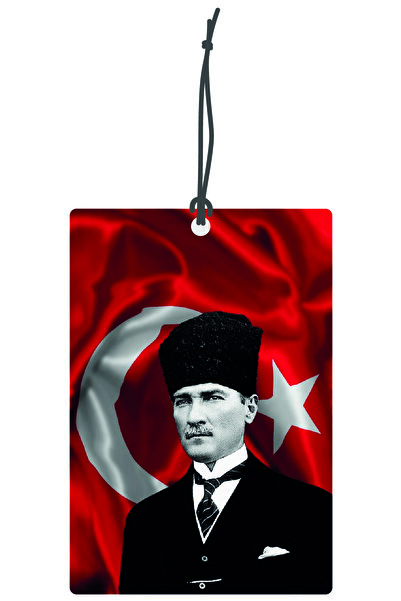 Meröka Başkomutan ATATÜRK Görselli Dekoratif Oto Kokusu ve Aksesuar Seti