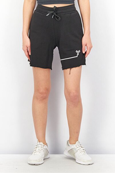 John Richmond Women Sportswear Fit Drawstring Shorts, Black