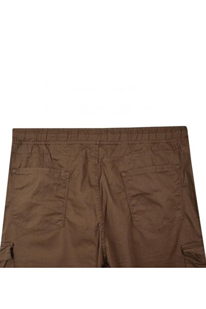 marufshop Men's Large Size Gabardine Trousers Suitable for 100-180 Kilos with Cargo Pocket, Brown