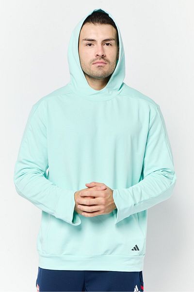 adidas Men Sportswear Fi Long Sleeve Yoga Sweatshirts, Teal Green