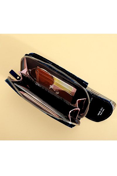 OEM Forever Mineyo Crossbody Bag, wallet, 2 pockets, adjustable strap, eco leather, black