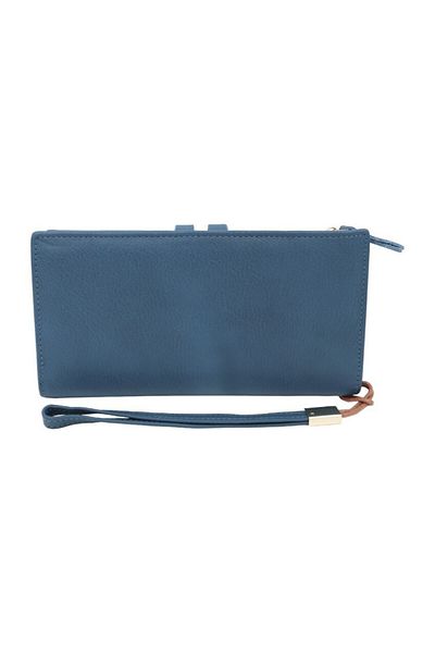 OEM Women's genuine leather wallet Hassion A12, blue
