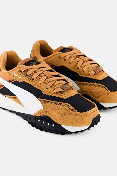 Puma Kids Boy Blktop Rider Lace Up Outdoor Shoes, Brown