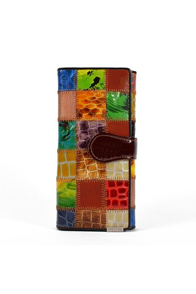 OEM Women's wallet Westal PT806, genuine leather, multicolor