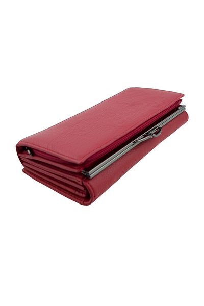 OEM Women's wallet Tita, genuine leather, red, 19 x 10 x 3.5 cm, with multiple compartments – PR224