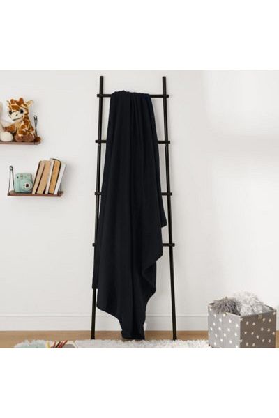 Kotonia Home Fluffy Fleece Blanket, 100% Microfiber, 175x220 Cm - Plain, Navy Blue