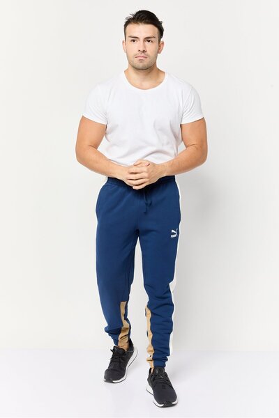 Puma Men Sportswear Fit Running Sweatpants, Navy Blue