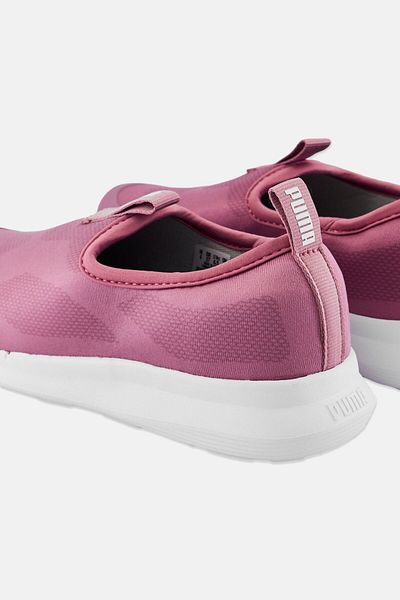 Puma Women Brand Logo Slip On Walking Shoes, Pale Pink
