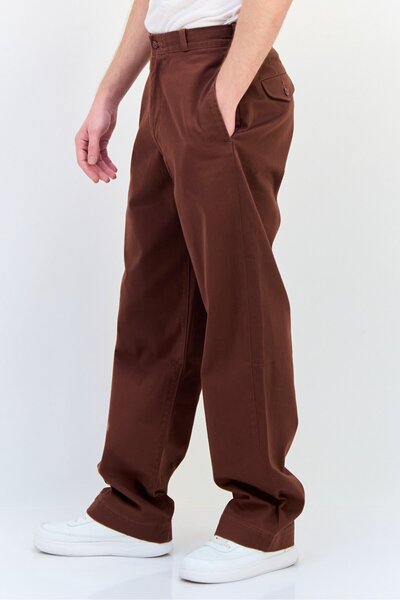 Levi's Men Loose Fit Solid Wide Leg Chino Pants, Brown