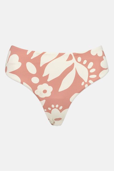 Roxy Women Allover Printed Bikini Bottom, Beige