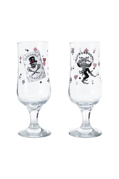 Mudo Concept Cards Beer Glasses 2 Pcs 385ml