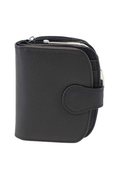 OEM Women's wallet made of genuine leather Hassion 301, black